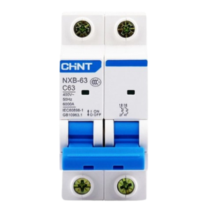 CHINT 63A 2 Pole Miniature Circuit Breaker (MCB)
